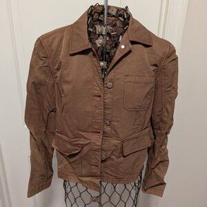 Indigo Palms Size M Women's Fashion Jacket Brown Like New